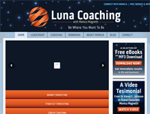 Tablet Screenshot of lunacoaching.com